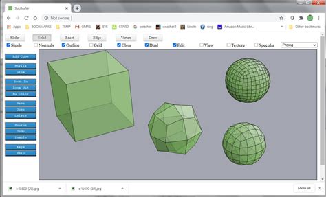 javascript 3d modeling.
